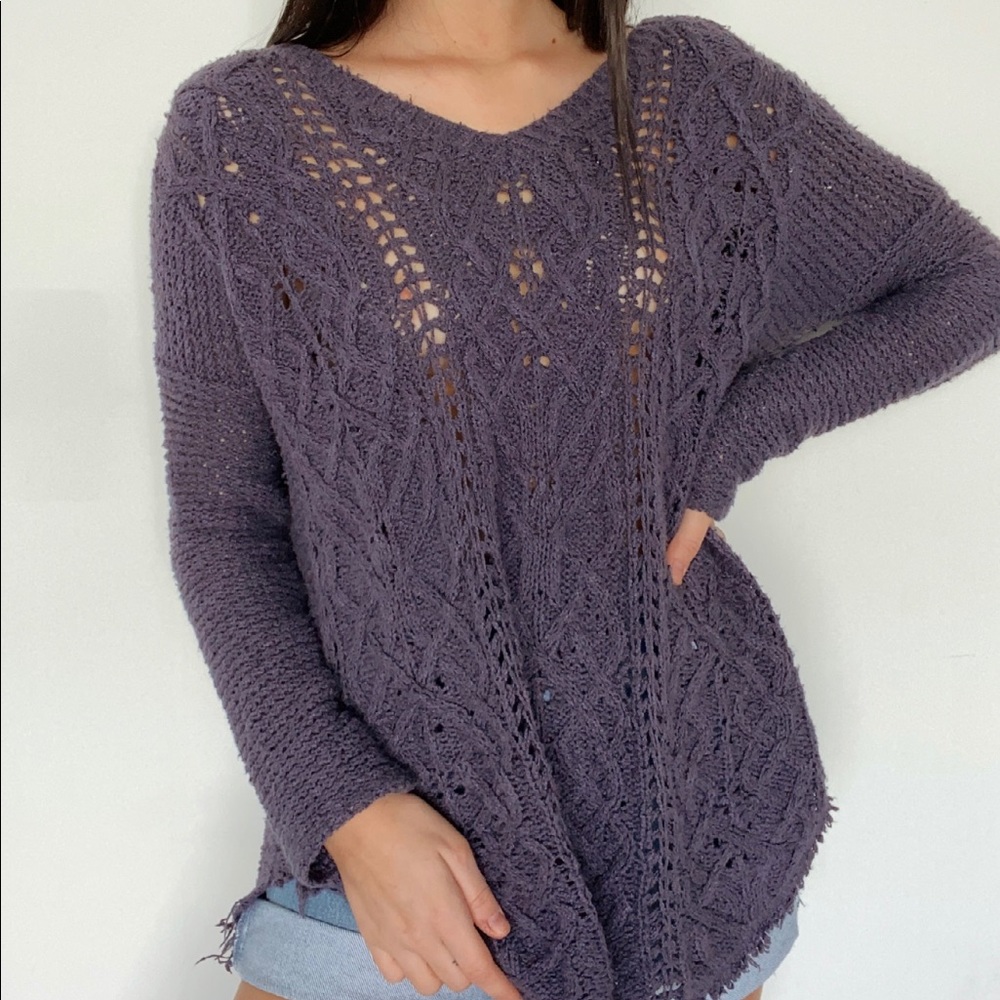 Free people oversized boho sweater